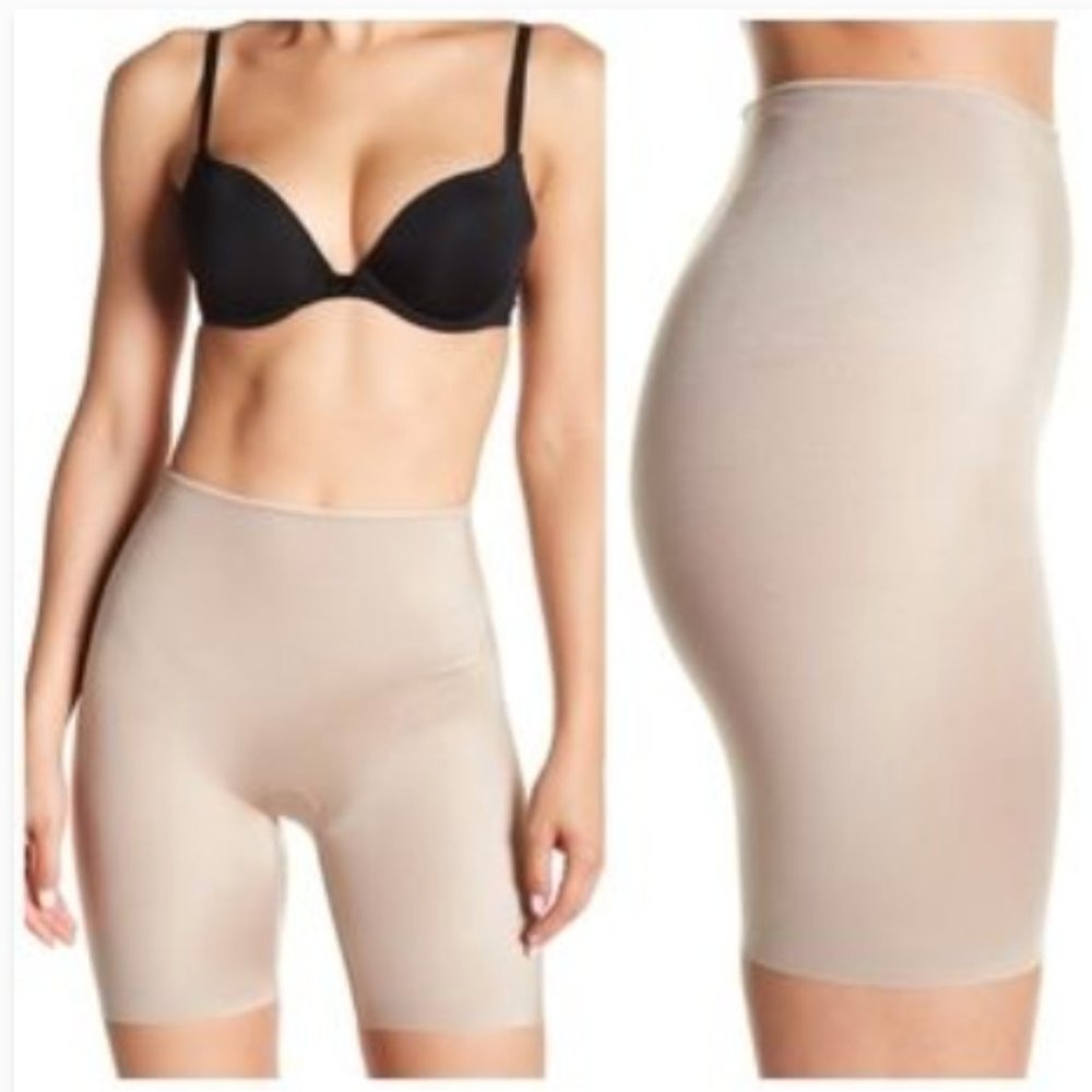 SPANX Slimplicity Mid Thigh Shaper Shorts Large